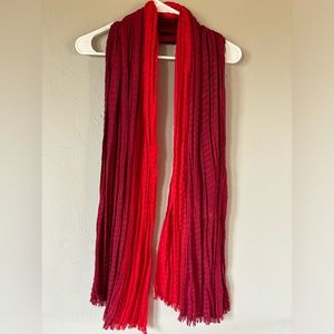 Ombre’ red scarf